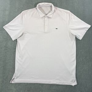 Vineyard Vines Mens Large Pink Golf Polo Shirt